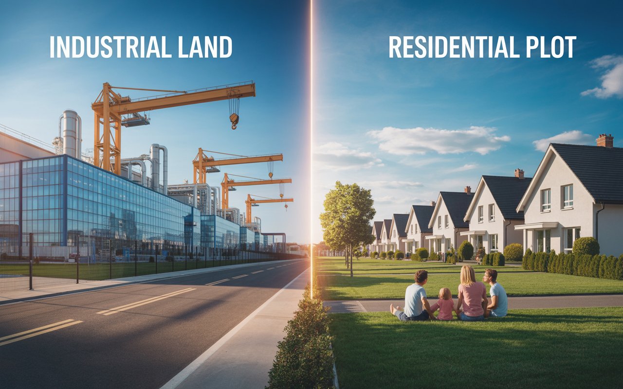 Industrial vs Residential Plot Investment in Dholera – Which is Better?