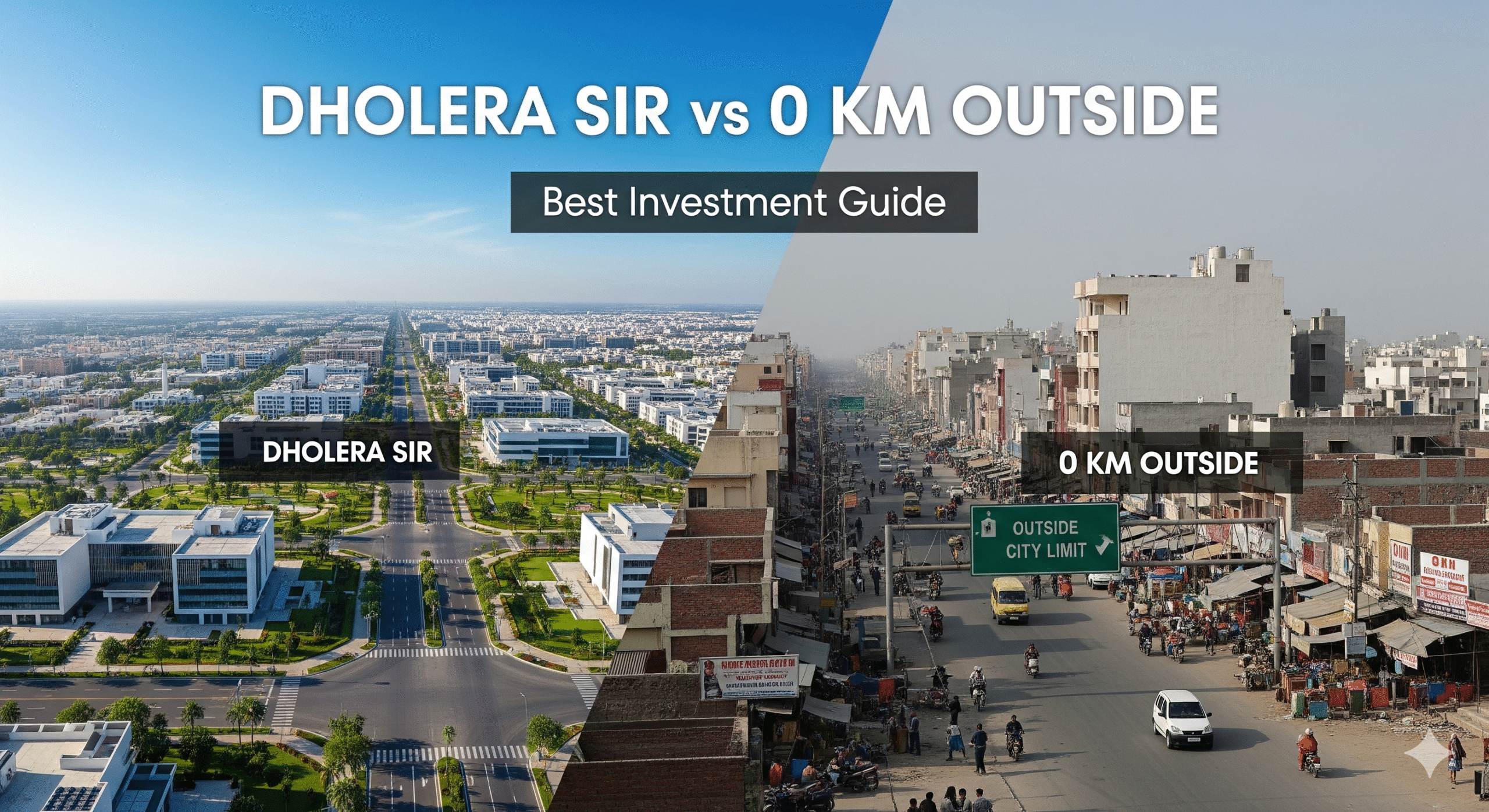 Dholera SIR vs 0 KM Outside: Best Investment Guide